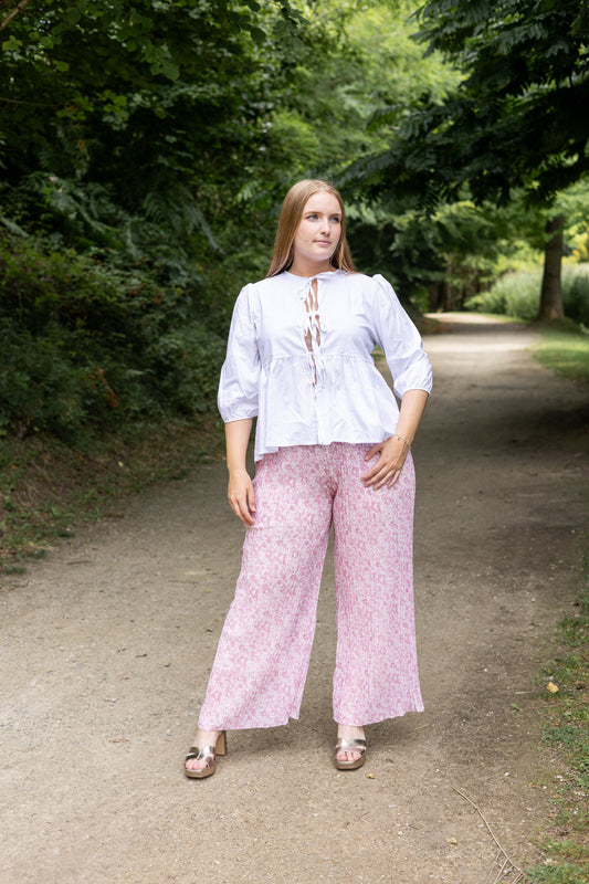 Pantalon fluide Rosa