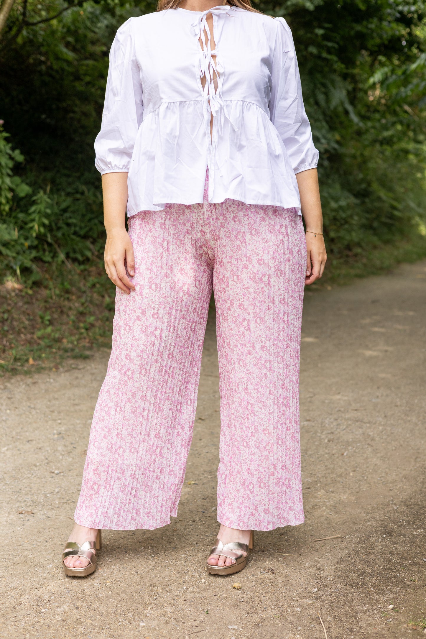 Pantalon fluide Rosa