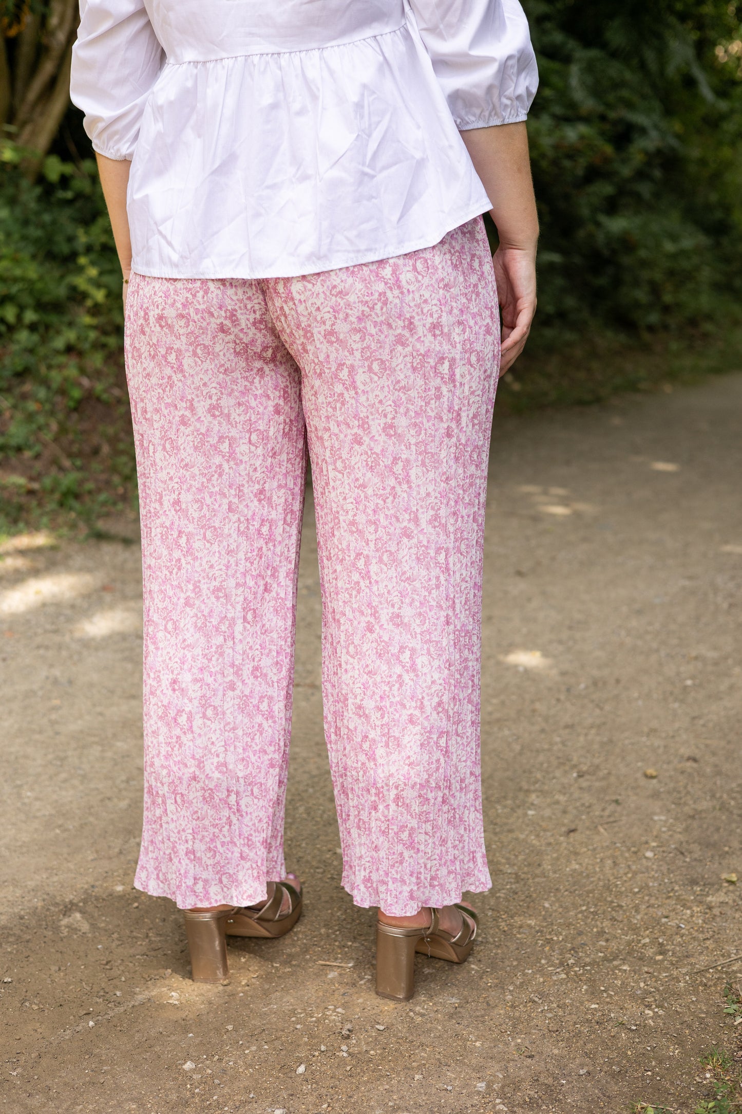 Pantalon fluide Rosa