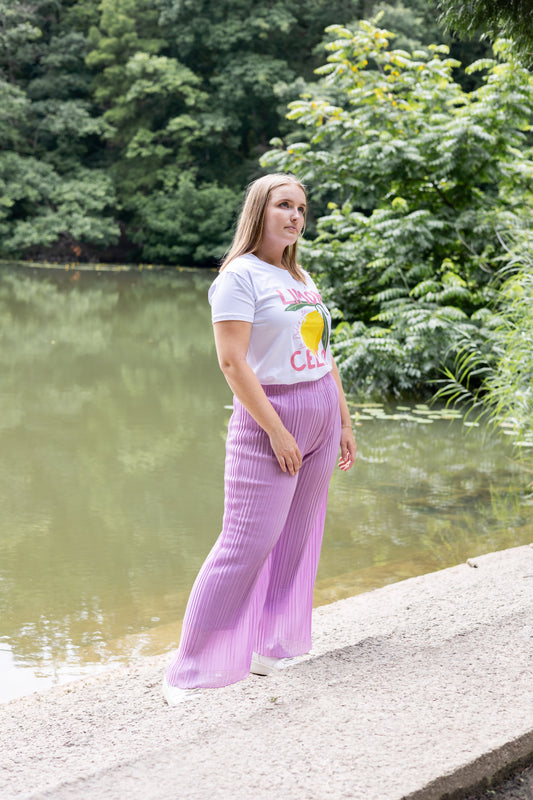 Pantalon fluide Lila