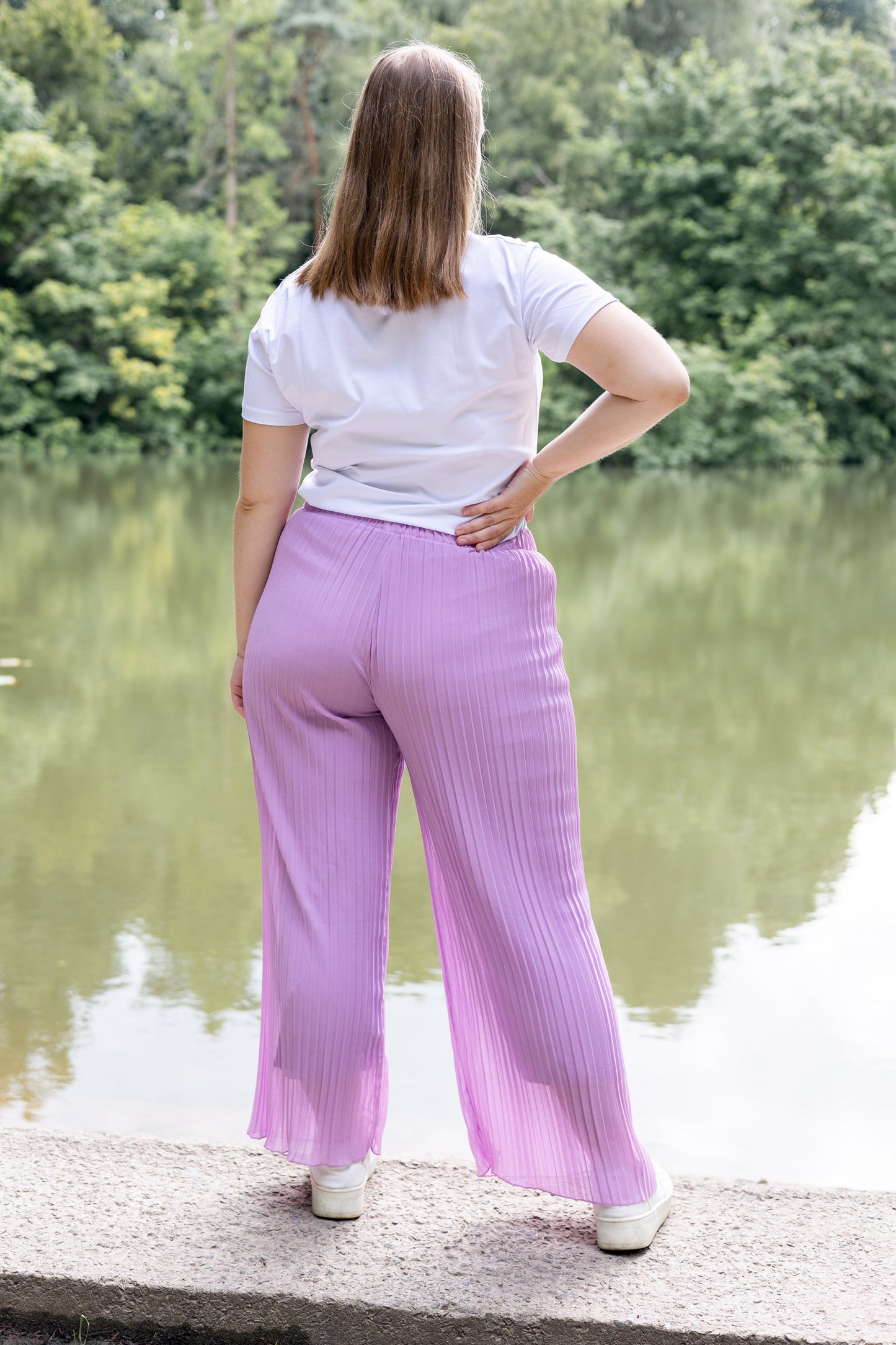 Pantalon fluide Lila